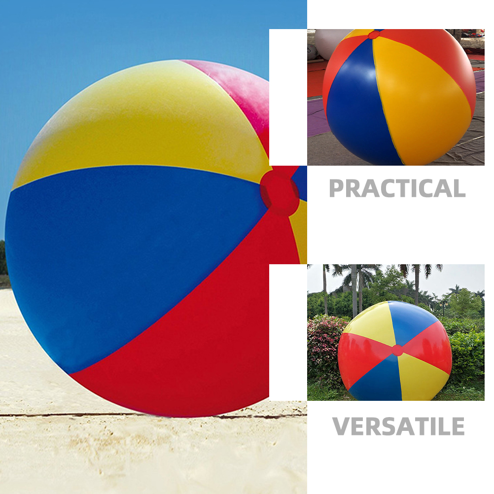 Large Pvc Inflatable Beach Ball Lightweight Design Sports Toys Baby Teenagers Beach Balls Water Game Balls Playground