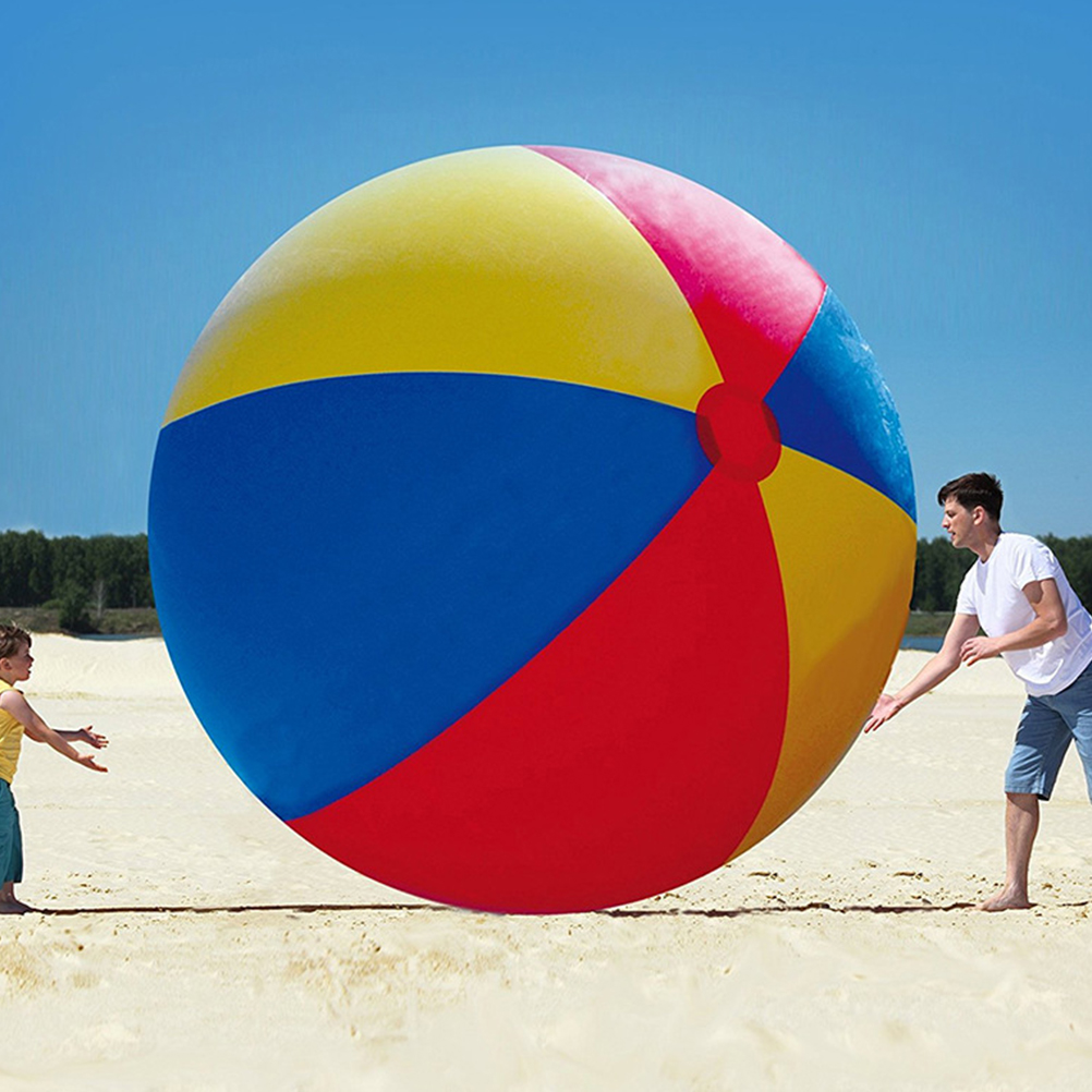 Large Pvc Inflatable Beach Ball Lightweight Design Sports Toys Baby Teenagers Beach Balls Water Game Balls Playground
