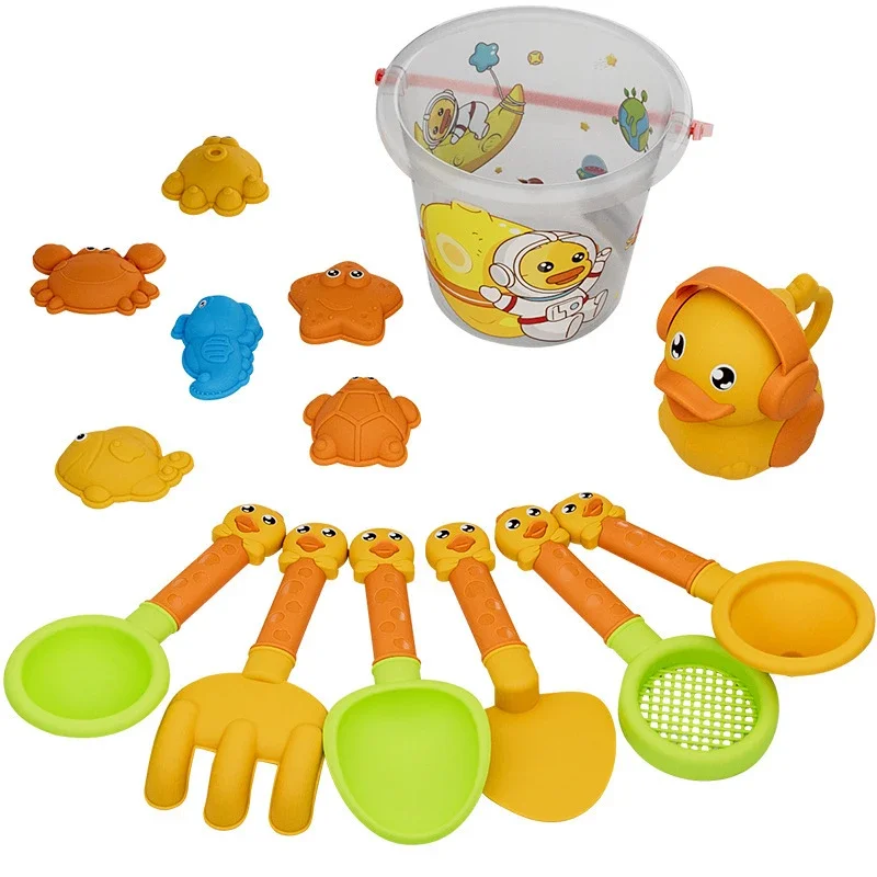 Children Sand Toys Kids Play Water Toys Beach Box Set Kit Sand Bucket Summer Water Fun Beach Bucket Hobbies Gifrs for Kids