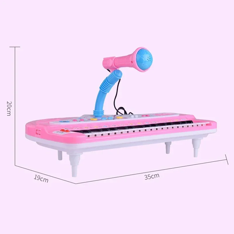 37 Key Electronic Keyboard Piano for Kids with Microphone Musical Instrument Toys Educational Toy Gift for Children Girl Boy