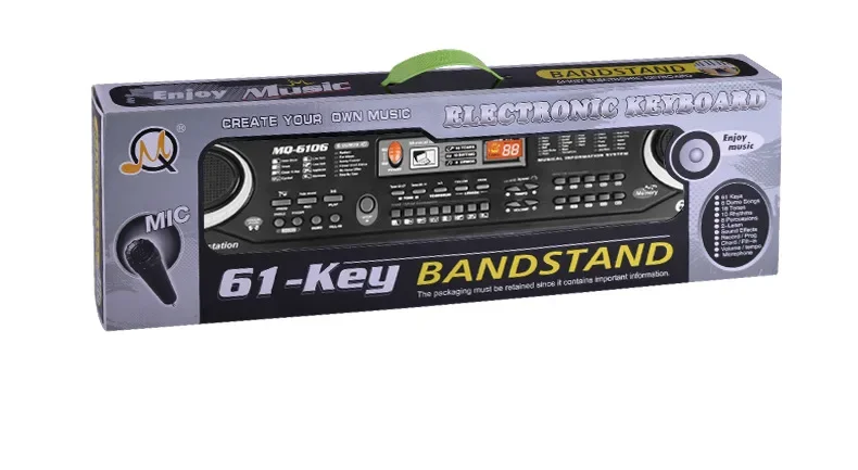 37/61 Keys Children Electronic Keyboard Piano with Microphone Beginner Musical Instrument Organ Educational Toys Gift for Kids 37/61 Keys Children Electronic Keyboard Piano with Microphone Beginner Musical Instrument Organ Educational Toys Gift for Kids