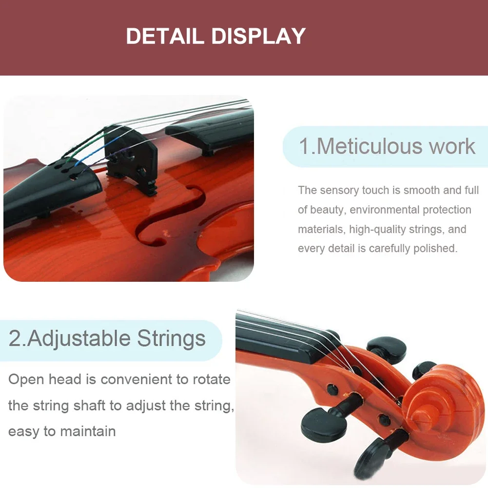 Acoustic Violin Toy Musical Instrument Practice Children Educational Toy Kids Children Violin Beginners Gifts