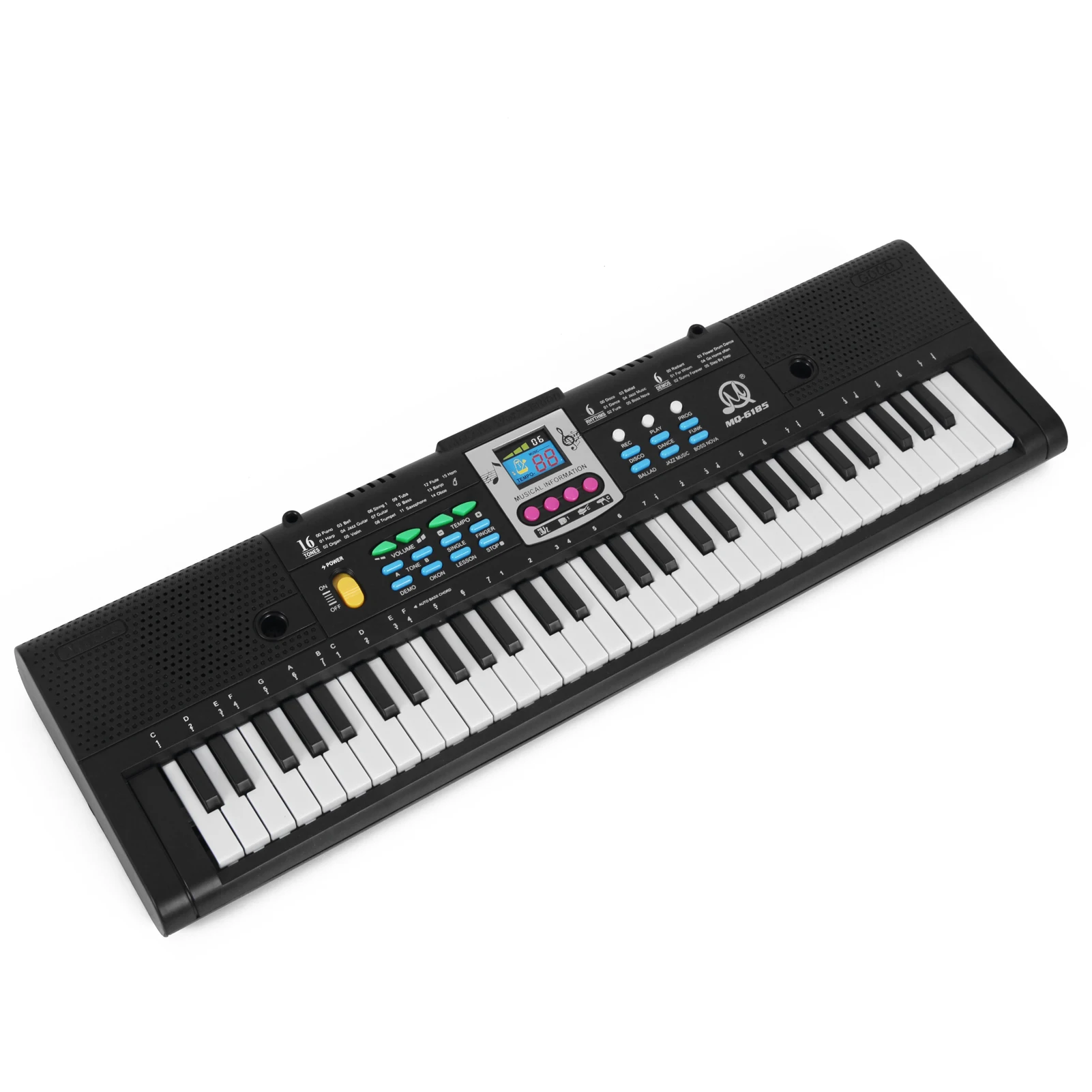 61 Keys Digital Electronic Keyboard Kids Multifunctional Electric Piano for Piano Student with Microphone Musical Instrument