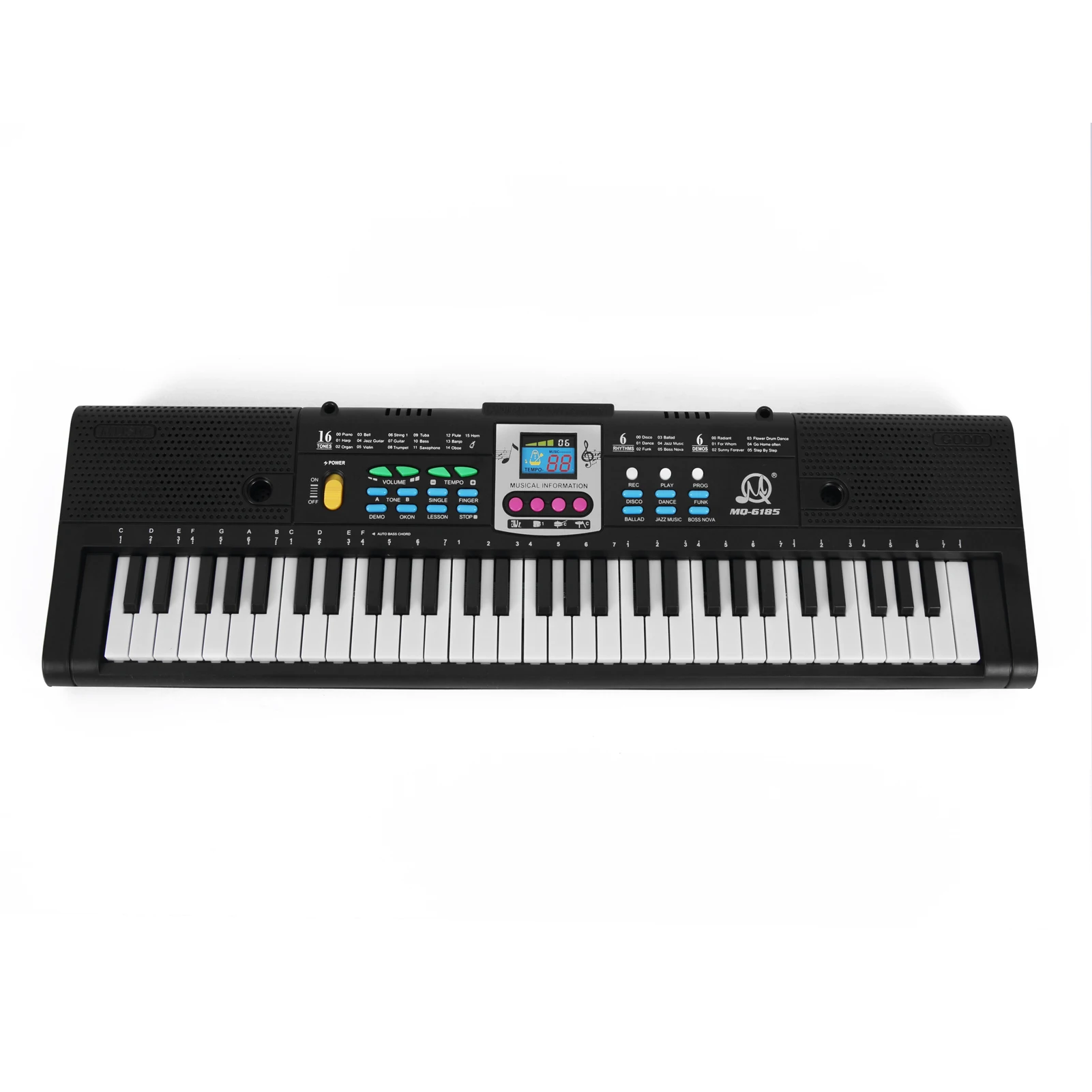 61 Keys Digital Electronic Keyboard Kids Multifunctional Electric Piano for Piano Student with Microphone Musical Instrument
