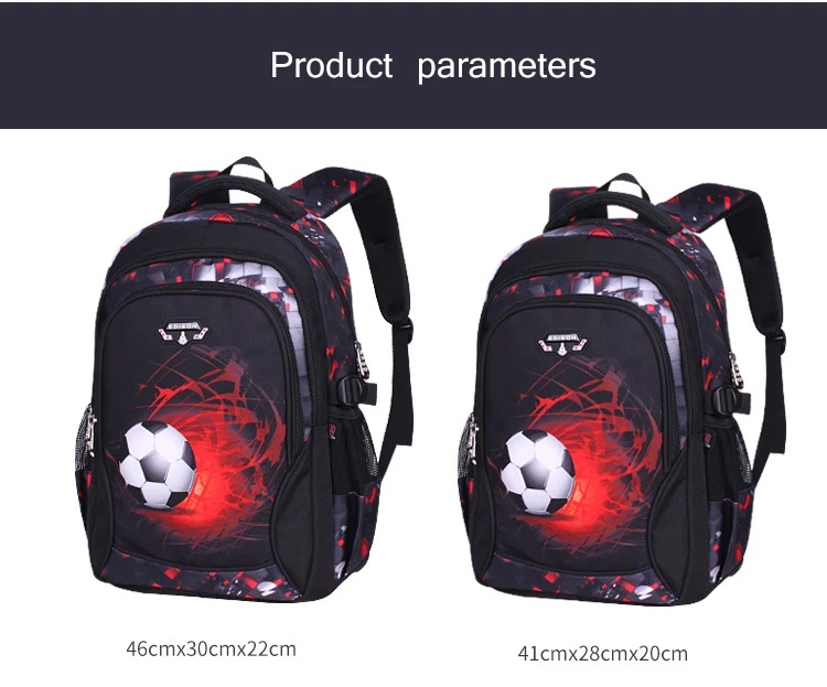Printing Football Schoolbag Child Anime Backpack Travel Bag Soccers School Bags for Boys Teenage Mochila Escolar Infantil Menino Printing Football Schoolbag Child Anime Backpack Travel Bag Soccers School Bags for Boys Teenage Mochila Escolar Infantil Menino