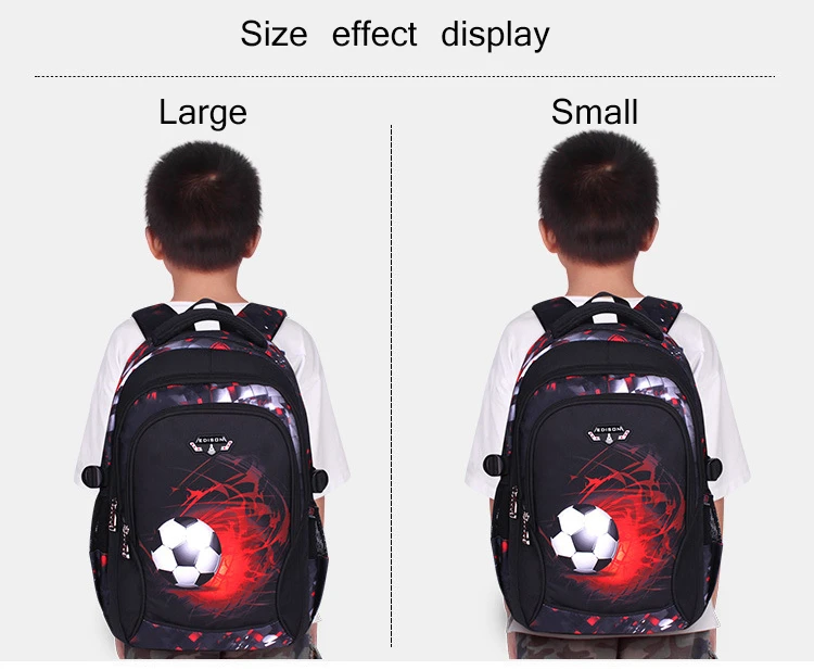 Printing Football Schoolbag Child Anime Backpack Travel Bag Soccers School Bags for Boys Teenage Mochila Escolar Infantil Menino Printing Football Schoolbag Child Anime Backpack Travel Bag Soccers School Bags for Boys Teenage Mochila Escolar Infantil Menino