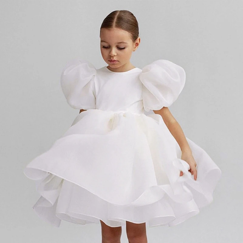 Child Evening Flower Pageant Vestidos Girls Princess Dress Lace Tulle Wedding Party Formal Bridesmaid Tutu Fluffy Prom Gown Child Evening Flower Pageant Vestidos Girls Princess Dress Lace Tulle Wedding Party Formal Bridesmaid Tutu Fluffy Prom Gown