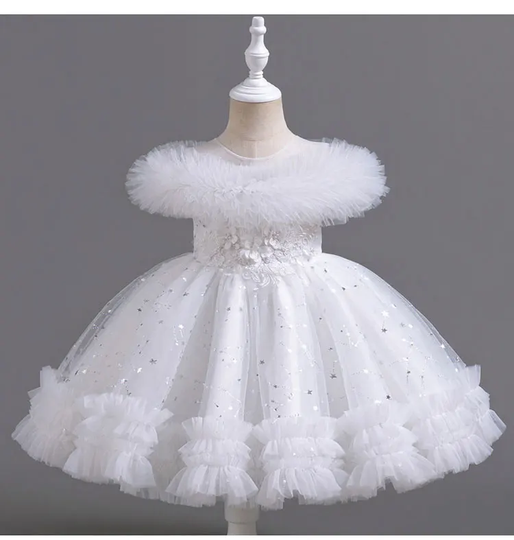 Fashion Princess Dress for Girls Sleeveless Lace Kids Girl Party Dress Summer Children Girls Evening Gown 3-12 Years