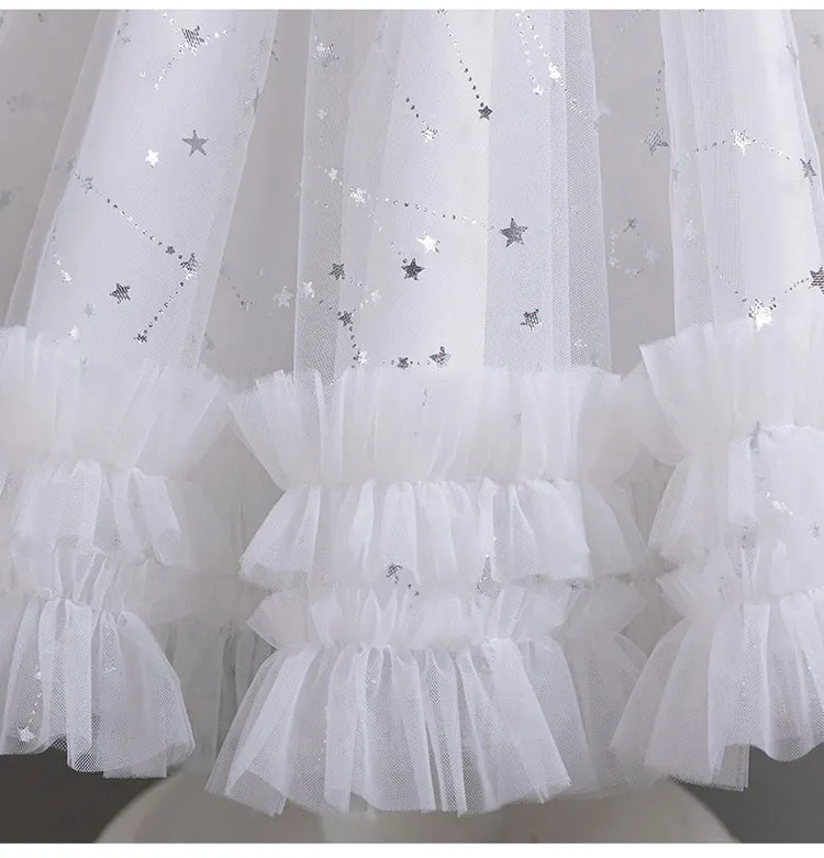 Fashion Princess Dress for Girls Sleeveless Lace Kids Girl Party Dress Summer Children Girls Evening Gown 3-12 Years