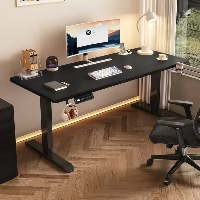 Height Adjustable Desk Motion Electric Sit Stand Up Down Computer Table Modern Lift Motorized Gaming Desktop Home Office Desks