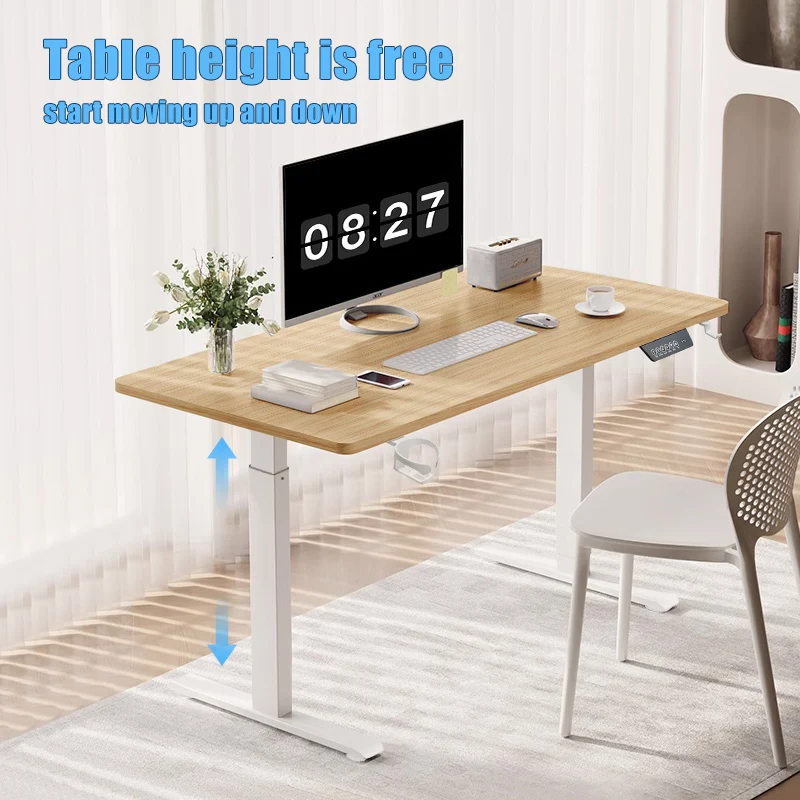 Height Adjustable Desk Motion Electric Sit Stand Up Down Computer Table Modern Lift Motorized Gaming Desktop Home Office Desks