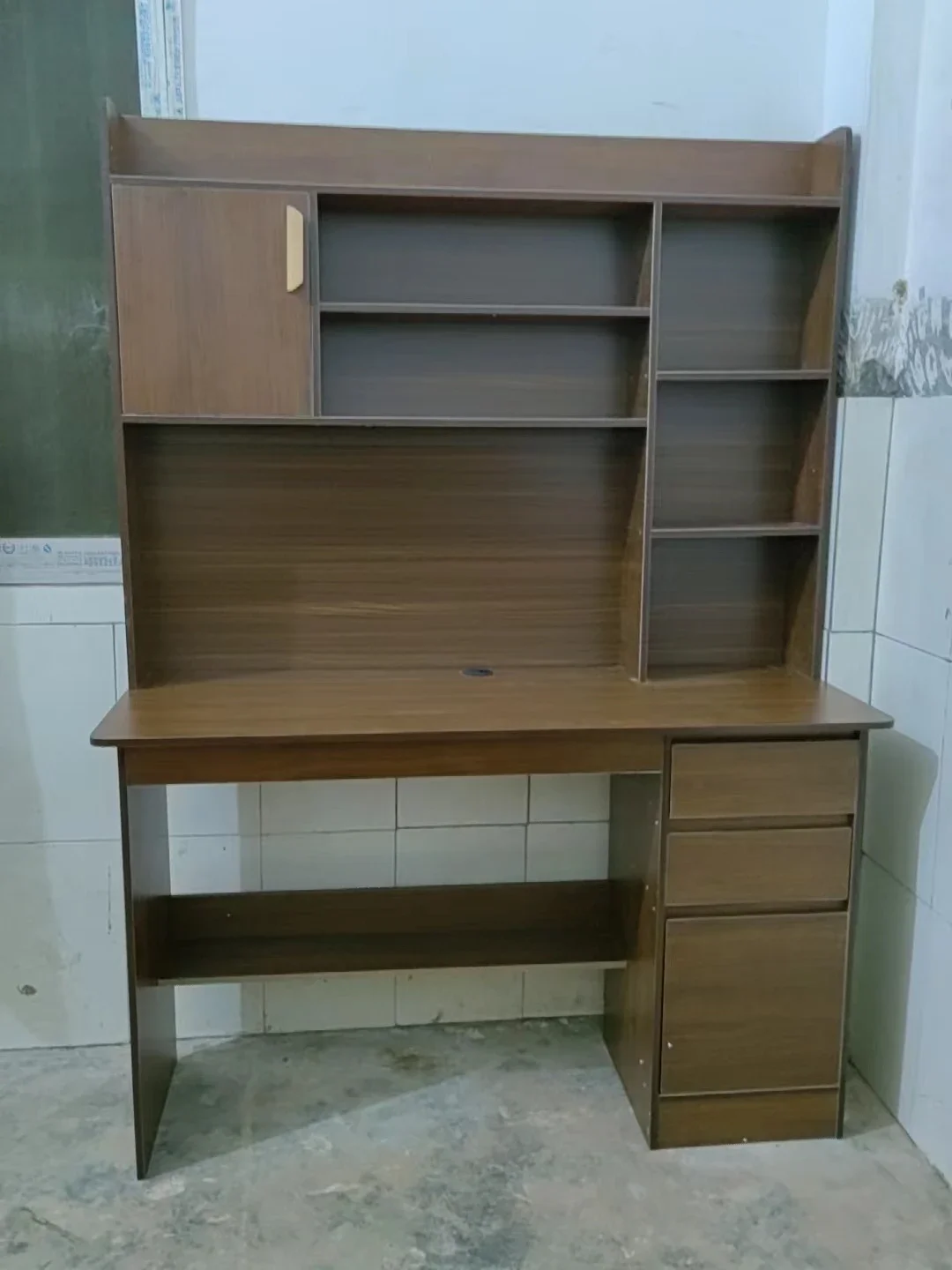 Modern Wooden Computer Desks Bookshelf Integrated Office Furniture Student Study Home Writing Desk Simple Desktop Gaming Table