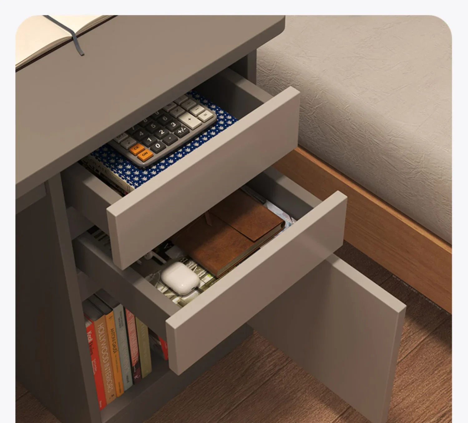 Modern Wooden Computer Desks Bookshelf Integrated Office Furniture Student Study Home Writing Desk Simple Desktop Gaming Table