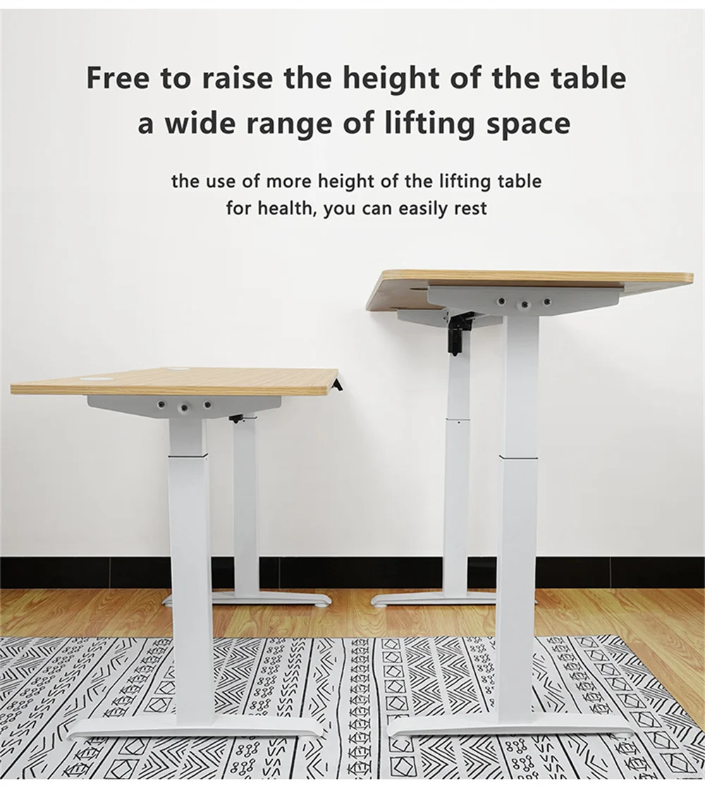 Hot Sell Height-adjustable Desk Standing Desk Motion Desk Smart Computer Desk Study Desk Learning Game Office 120x60cm 140x70cm