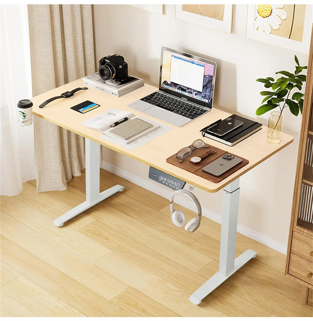 Hot Sell Height-adjustable Desk Standing Desk Motion Desk Smart Computer Desk Study Desk Learning Game Office 120x60cm 140x70cm