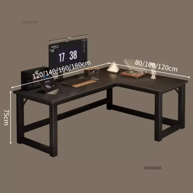 Luxury Desktop Computer Desks Home Student Study Table Bookshelf Integrated Computer Table Bedroom Writing Workbench Furniture Z