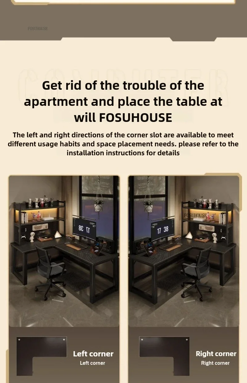 Luxury Desktop Computer Desks Home Student Study Table Bookshelf Integrated Computer Table Bedroom Writing Workbench Furniture Z