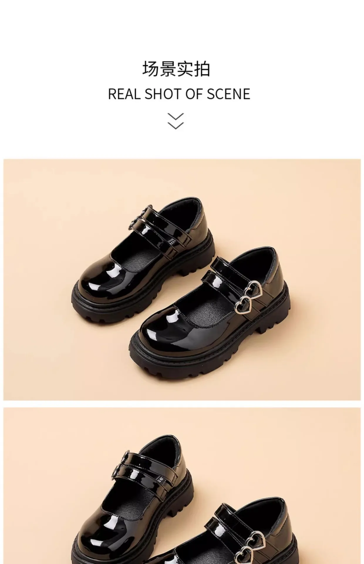 Girls Chunky Platform Mary Jane Shoes Children's Heart Buckle Strap Thick Heels Pumps Woman Black Patent Leather Lolita Shoes Girls Chunky Platform Mary Jane Shoes Children's Heart Buckle Strap Thick Heels Pumps Woman Black Patent Leather Lolita Shoes