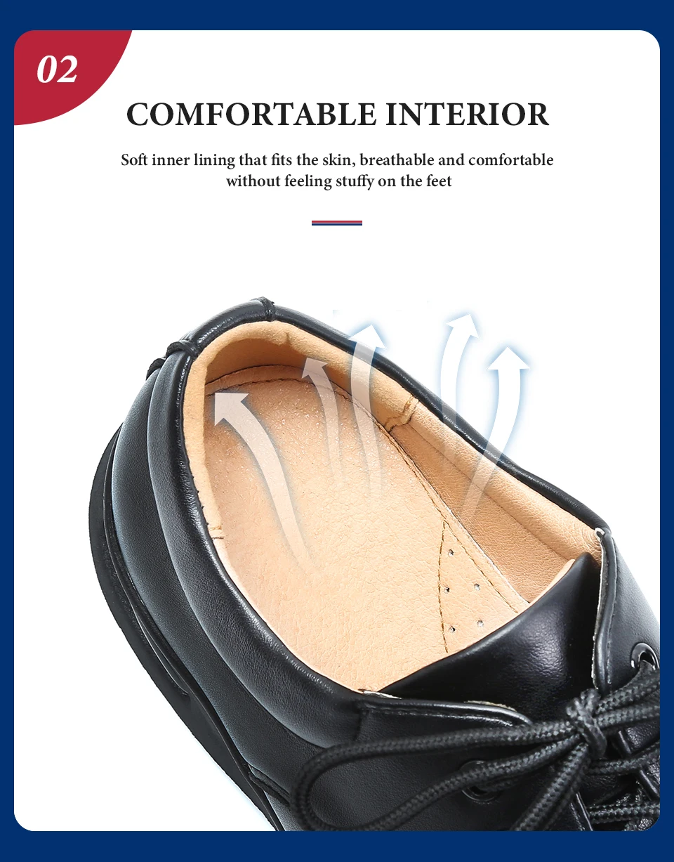 Campus Shoe Child Girl Middle School Student Shoe Children Boy Leather Shoes Early Boys Dress Shoes Soft Bottom Black High Kids