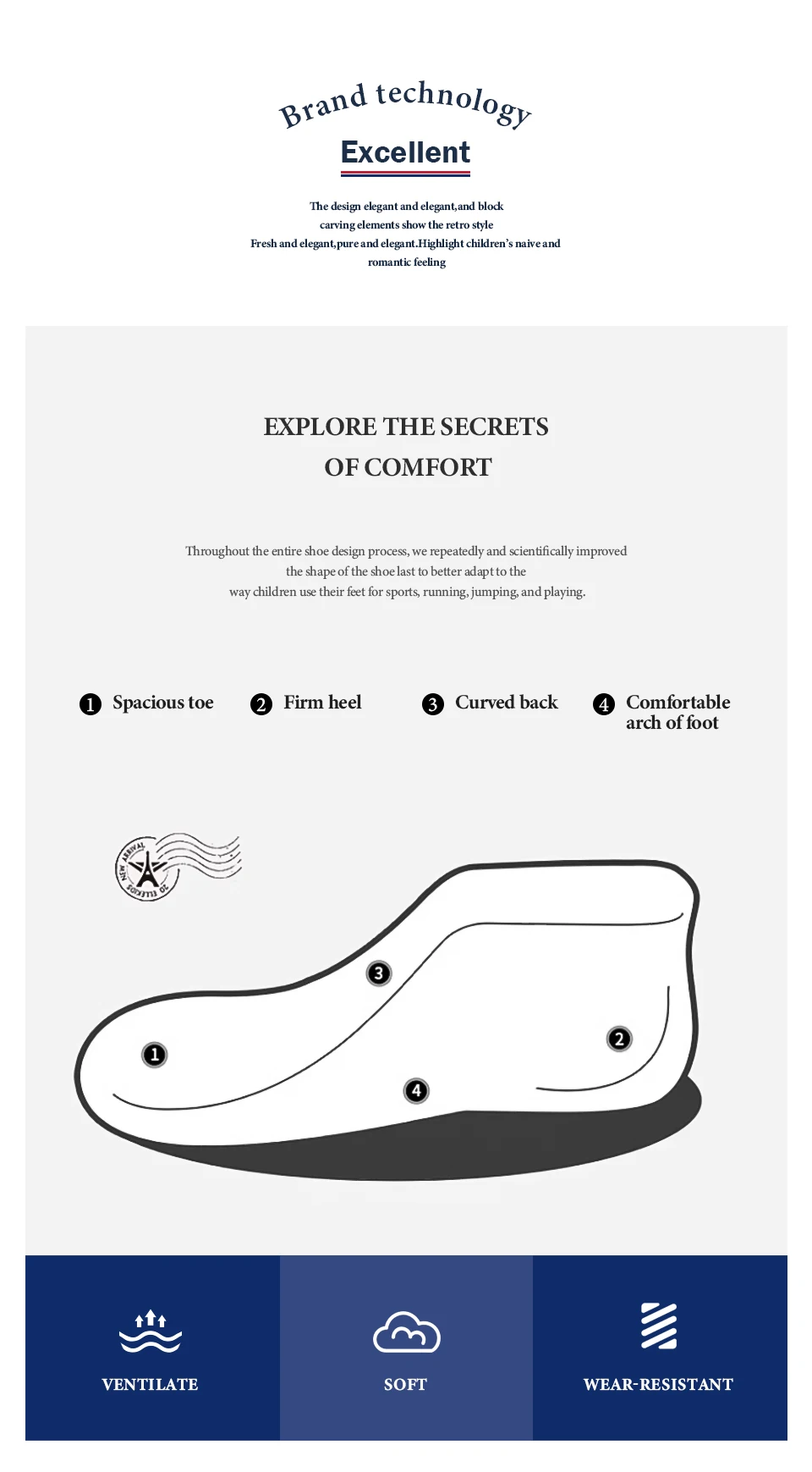 Campus Shoe Child Girl Middle School Student Shoe Children Boy Leather Shoes Early Boys Dress Shoes Soft Bottom Black High Kids
