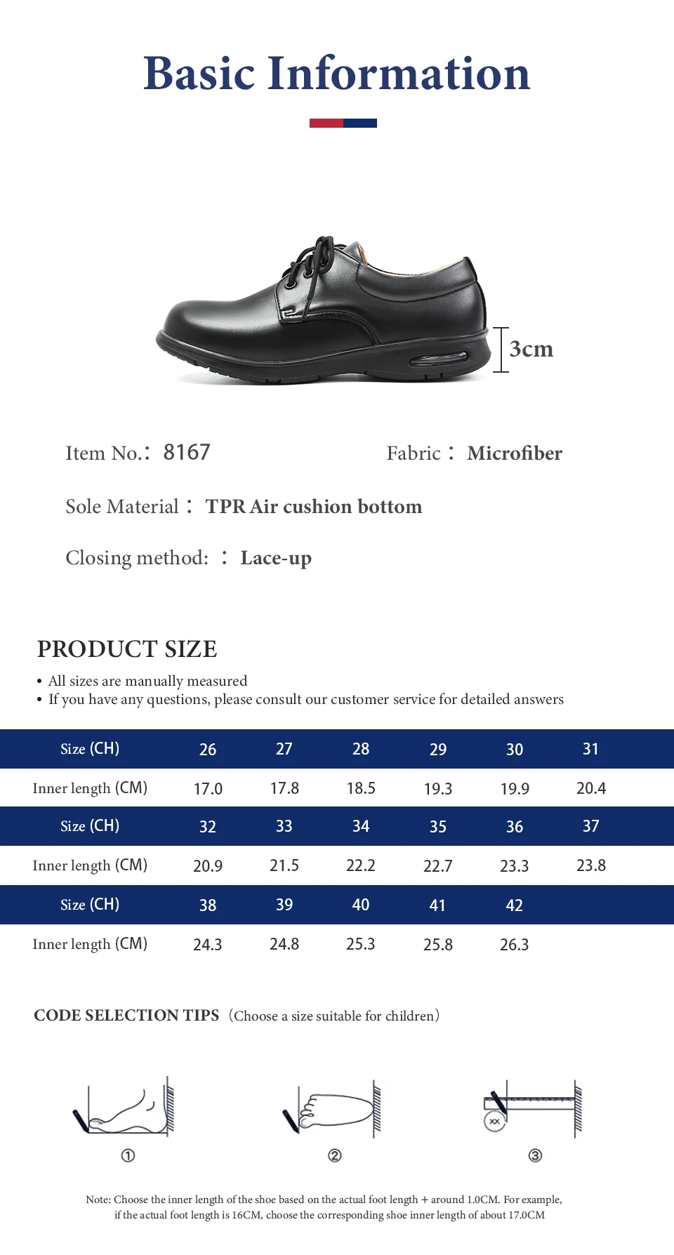 Campus Shoe Child Girl Middle School Student Shoe Children Boy Leather Shoes Early Boys Dress Shoes Soft Bottom Black High Kids