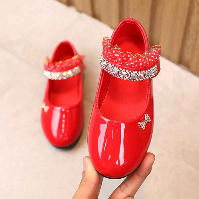 New Spring Girls Shoes Princess Ballet Flats Dance Party Wedding Shoes Rhinestone Children Shoes for 3-12 Years Old Kids New Spring Girls Shoes Princess Ballet Flats Dance Party Wedding Shoes Rhinestone Children Shoes for 3-12 Years Old Kids