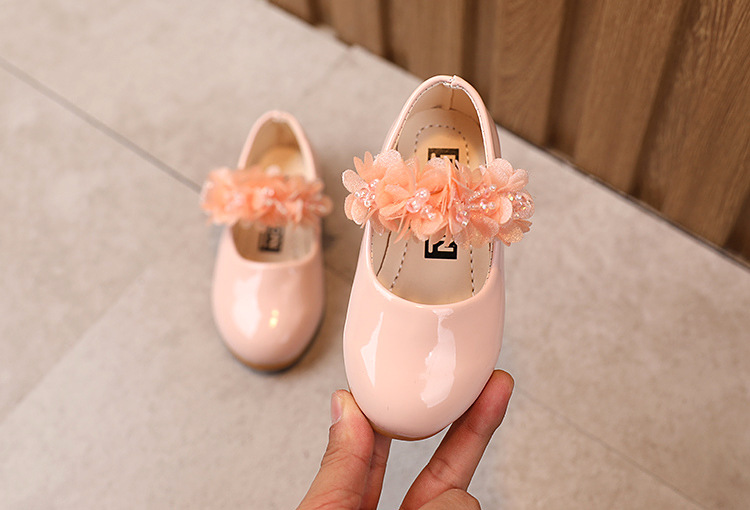 New Spring Girls Shoes Princess Ballet Flats Dance Party Wedding Shoes Rhinestone Children Shoes for 3-12 Years Old Kids
