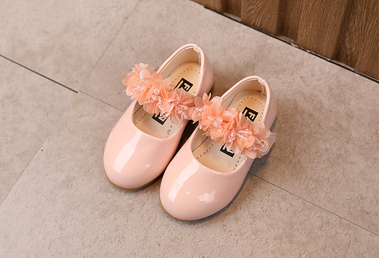 New Spring Girls Shoes Princess Ballet Flats Dance Party Wedding Shoes Rhinestone Children Shoes for 3-12 Years Old Kids