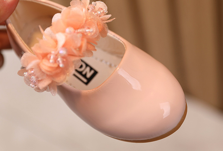 New Spring Girls Shoes Princess Ballet Flats Dance Party Wedding Shoes Rhinestone Children Shoes for 3-12 Years Old Kids