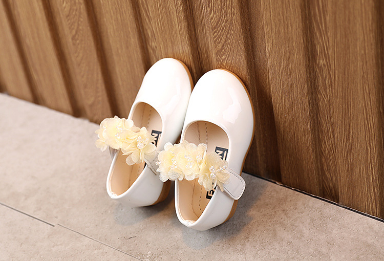 New Spring Girls Shoes Princess Ballet Flats Dance Party Wedding Shoes Rhinestone Children Shoes for 3-12 Years Old Kids