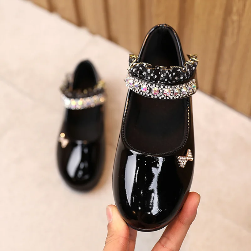 New Spring Girls Shoes Princess Ballet Flats Dance Party Wedding Shoes Rhinestone Children Shoes for 3-12 Years Old Kids New Spring Girls Shoes Princess Ballet Flats Dance Party Wedding Shoes Rhinestone Children Shoes for 3-12 Years Old Kids