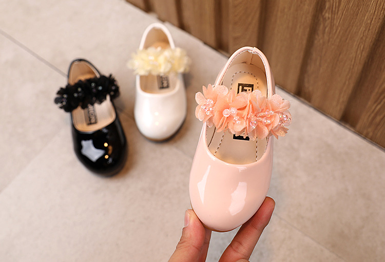 New Spring Girls Shoes Princess Ballet Flats Dance Party Wedding Shoes Rhinestone Children Shoes for 3-12 Years Old Kids