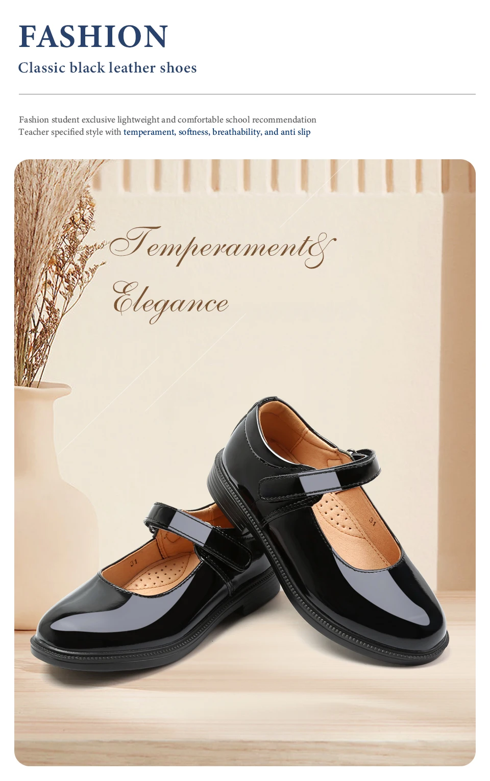 Performance Shoes Princess Girl Shoe British Style Mary Jane Student Black Soft Bottom Child Barefoot Women's Leather Shoes Kids