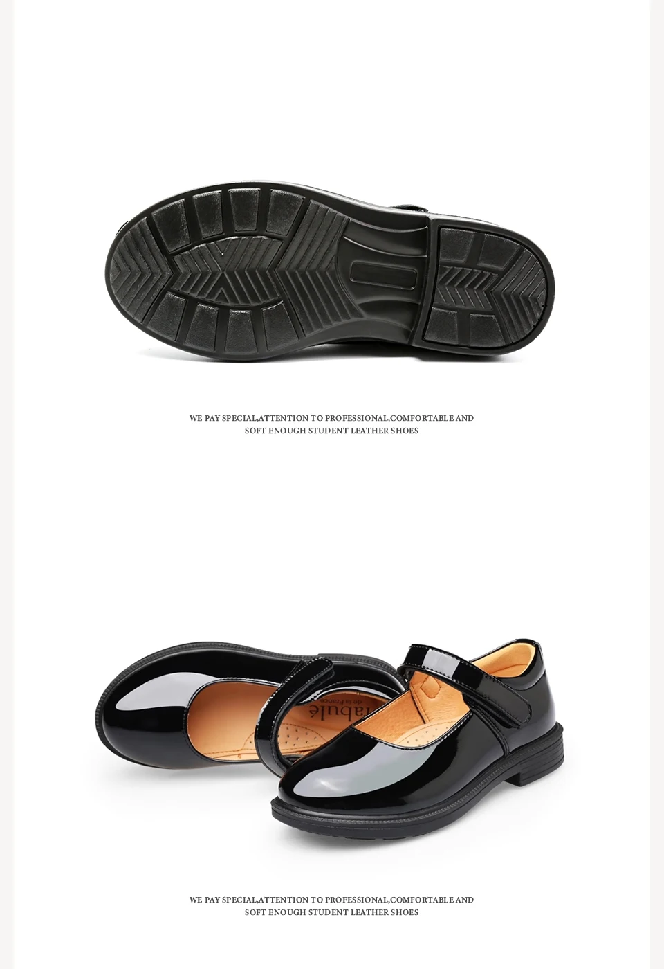 Performance Shoes Princess Girl Shoe British Style Mary Jane Student Black Soft Bottom Child Barefoot Women's Leather Shoes Kids