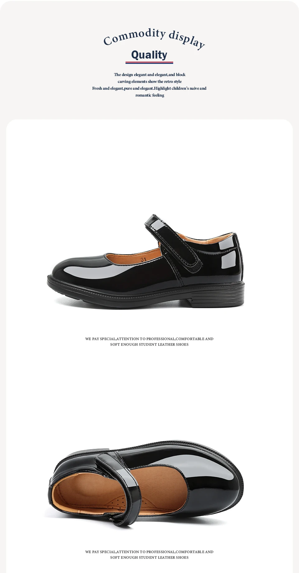 Performance Shoes Princess Girl Shoe British Style Mary Jane Student Black Soft Bottom Child Barefoot Women's Leather Shoes Kids