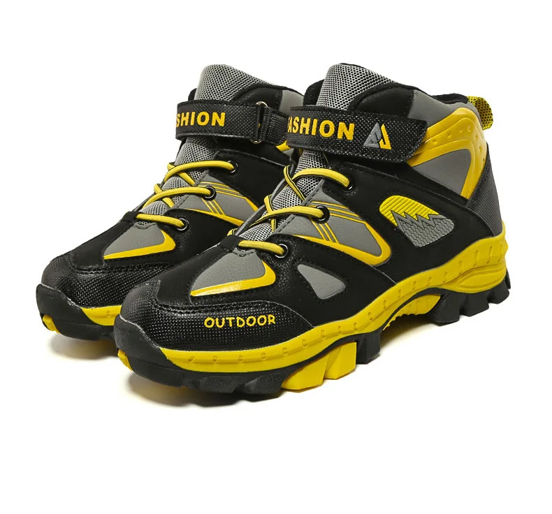 Boys Casual Shoes Winter Warm Children Sneakers High-top Anti-Slip Kids Trainers Waterproof Sport Footwear Fashion Autumn Rubber