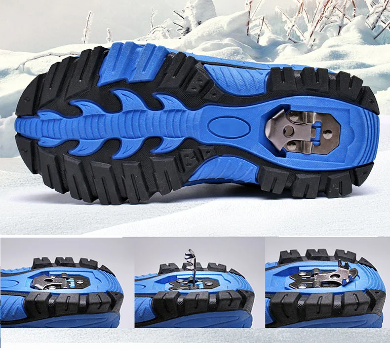 Boys Casual Shoes Winter Warm Children Sneakers High-top Anti-Slip Kids Trainers Waterproof Sport Footwear Fashion Autumn Rubber