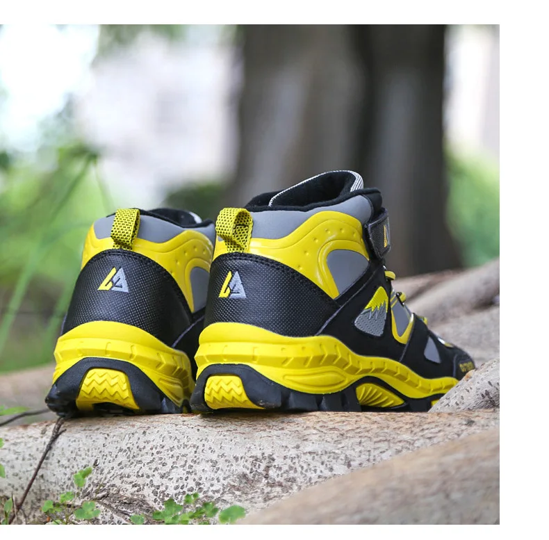 Boys Casual Shoes Winter Warm Children Sneakers High-top Anti-Slip Kids Trainers Waterproof Sport Footwear Fashion Autumn Rubber