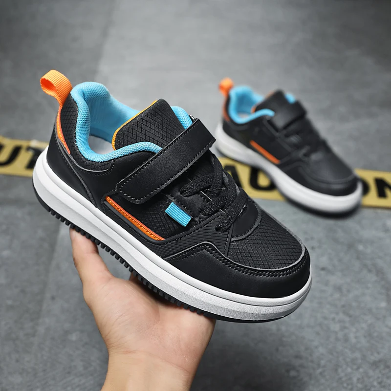 Kids Sneakers Boys Luxury Shoes Leather White Casual Flat Sneakers Autumn Fashion Running Sports Shoes for Boys