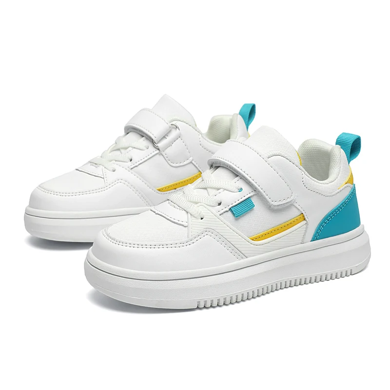 Kids Sneakers Boys Luxury Shoes Leather White Casual Flat Sneakers Autumn Fashion Running Sports Shoes for Boys
