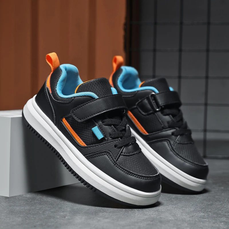 Kids Sneakers Boys Luxury Shoes Leather White Casual Flat Sneakers Autumn Fashion Running Sports Shoes for Boys