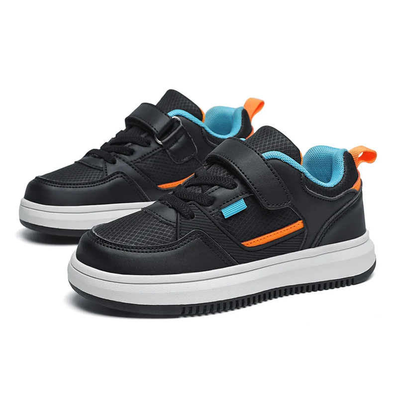 Kids Sneakers Boys Luxury Shoes Leather White Casual Flat Sneakers Autumn Fashion Running Sports Shoes for Boys