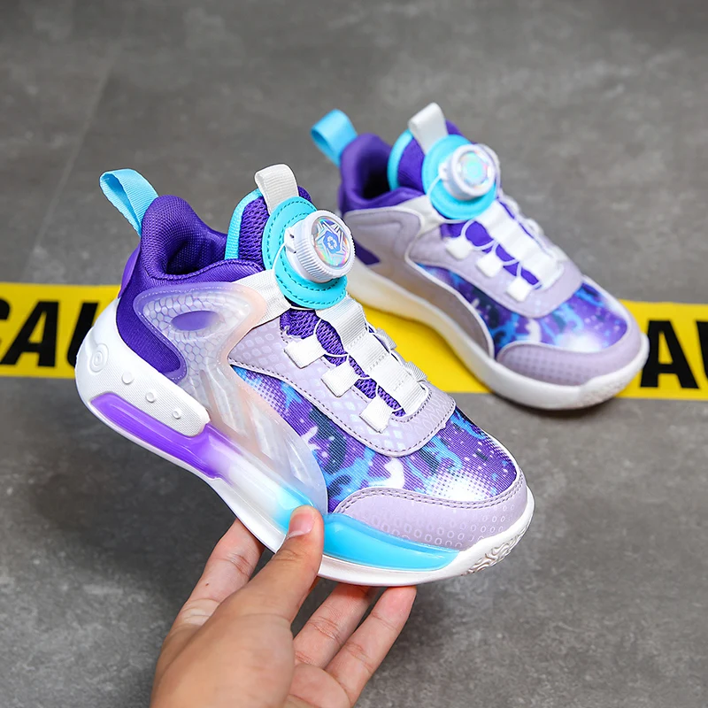 Rotating button Sneakers For Boys Breathable Mesh Basketball Shoes aged 7-14 Kids School Tennis Training 8 to 12 years old 2024 Rotating button Sneakers For Boys Breathable Mesh Basketball Shoes aged 7-14 Kids School Tennis Training 8 to 12 years old 2024