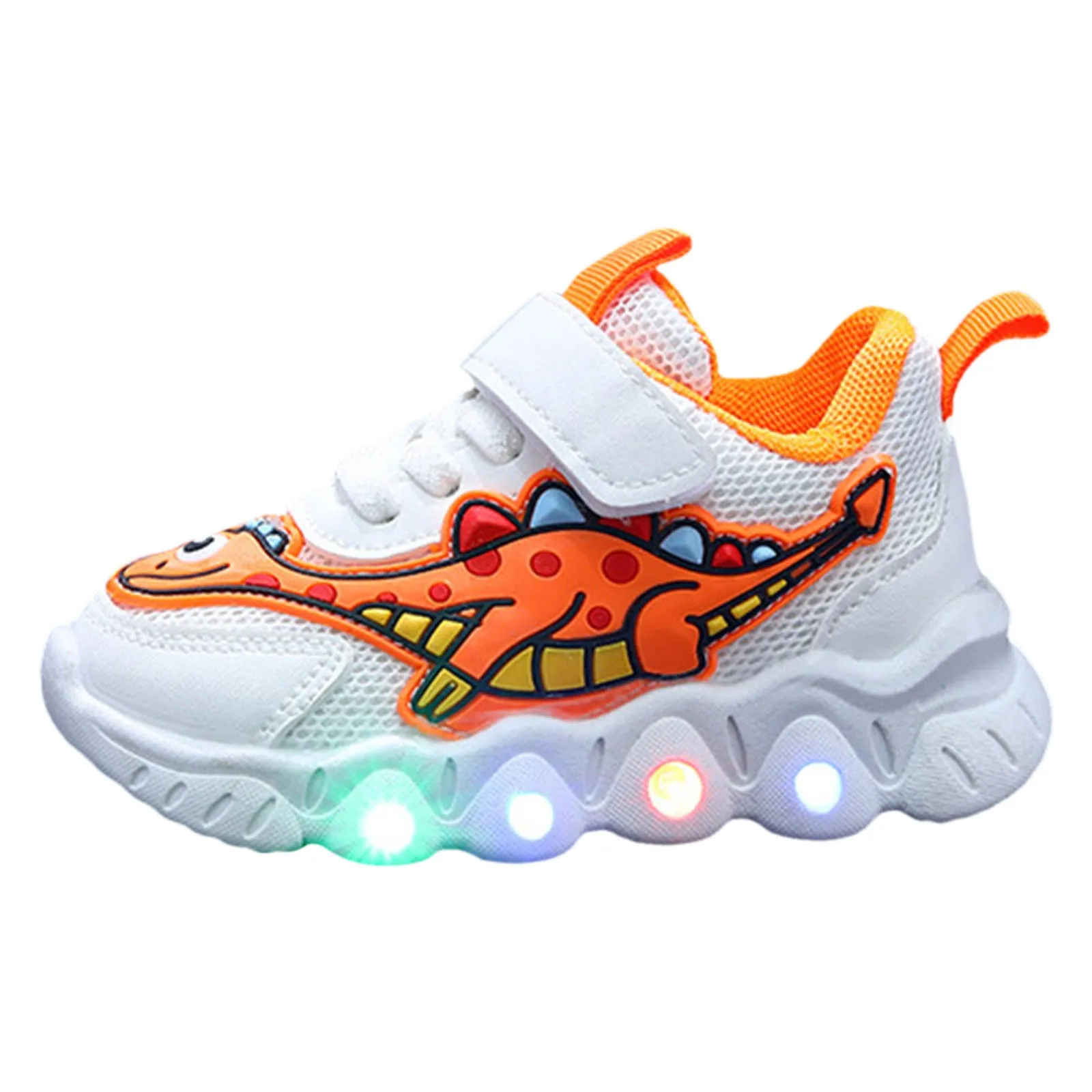 New Cartoon Boys Dinosaur Sports Shoes Girls Mesh Breathable Shoes Small And Medium Sized Children Casual Toddler Girl Shoes