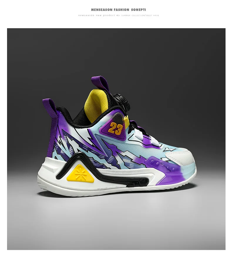 Children Shoes Boy Sneaker Kids School Running Basketball Shoes Luxury High Top Non-slip Tennis Sneaker for Boy