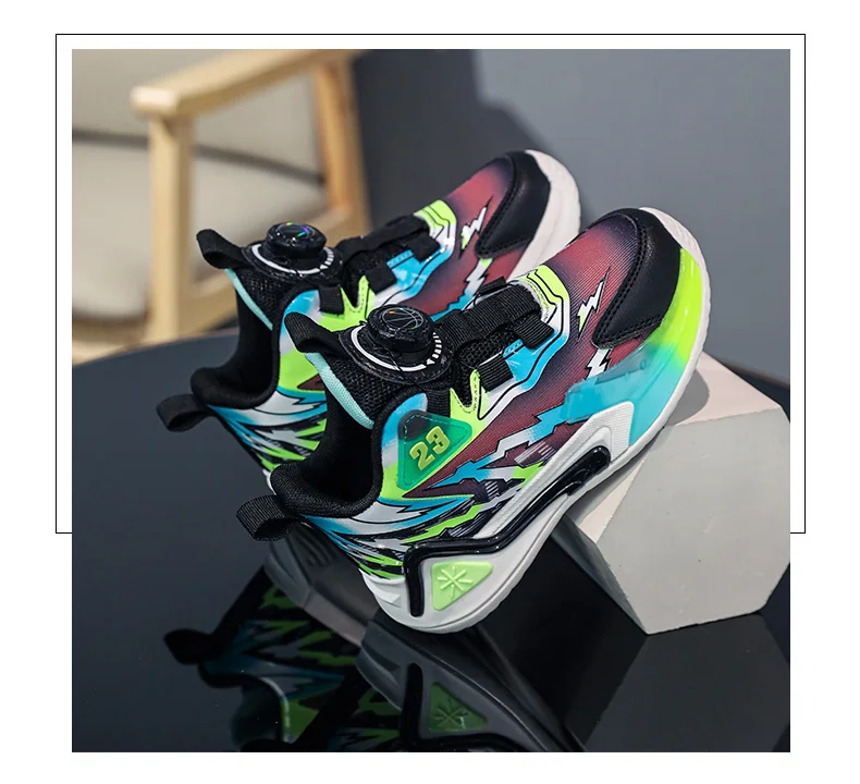 Children Shoes Boy Sneaker Kids School Running Basketball Shoes Luxury High Top Non-slip Tennis Sneaker for Boy