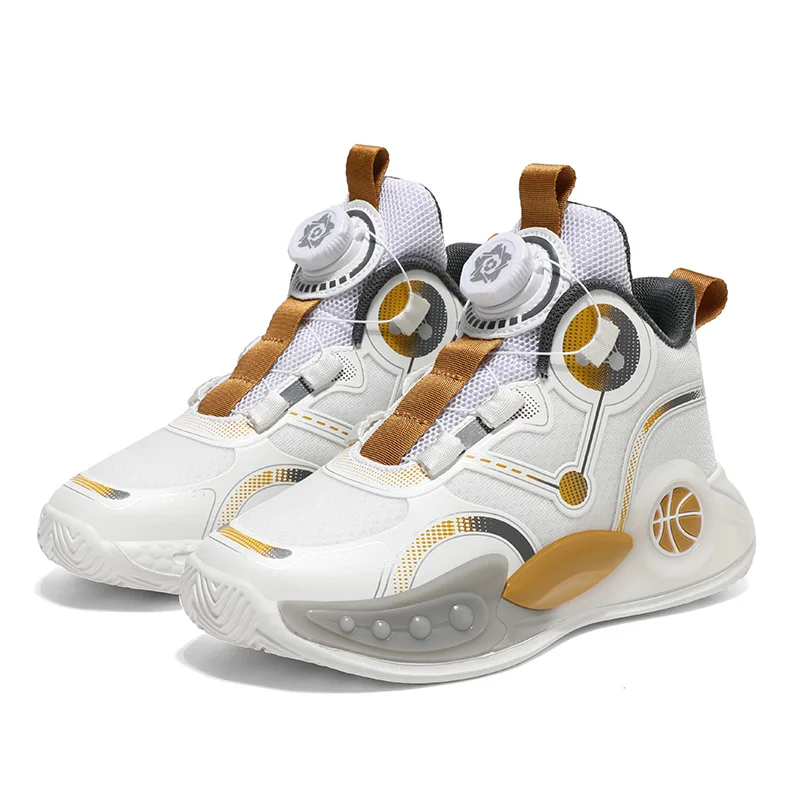 Luxury Children Shoes Boy Basketball Sneaker Fashion High Top School Sports Tennis 4 To 12 Years Kids Shoes Sneaker for Boy