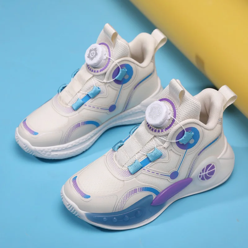 Luxury Children Shoes Boy Basketball Sneaker Fashion High Top School Sports Tennis 4 To 12 Years Kids Shoes Sneaker for Boy