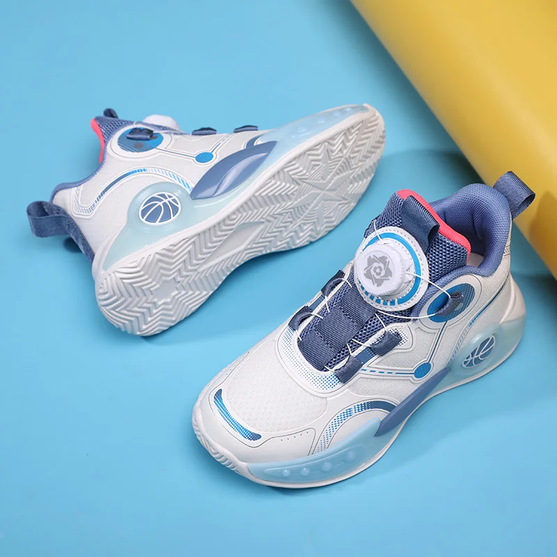 Luxury Children Shoes Boy Basketball Sneaker Fashion High Top School Sports Tennis 4 To 12 Years Kids Shoes Sneaker for Boy