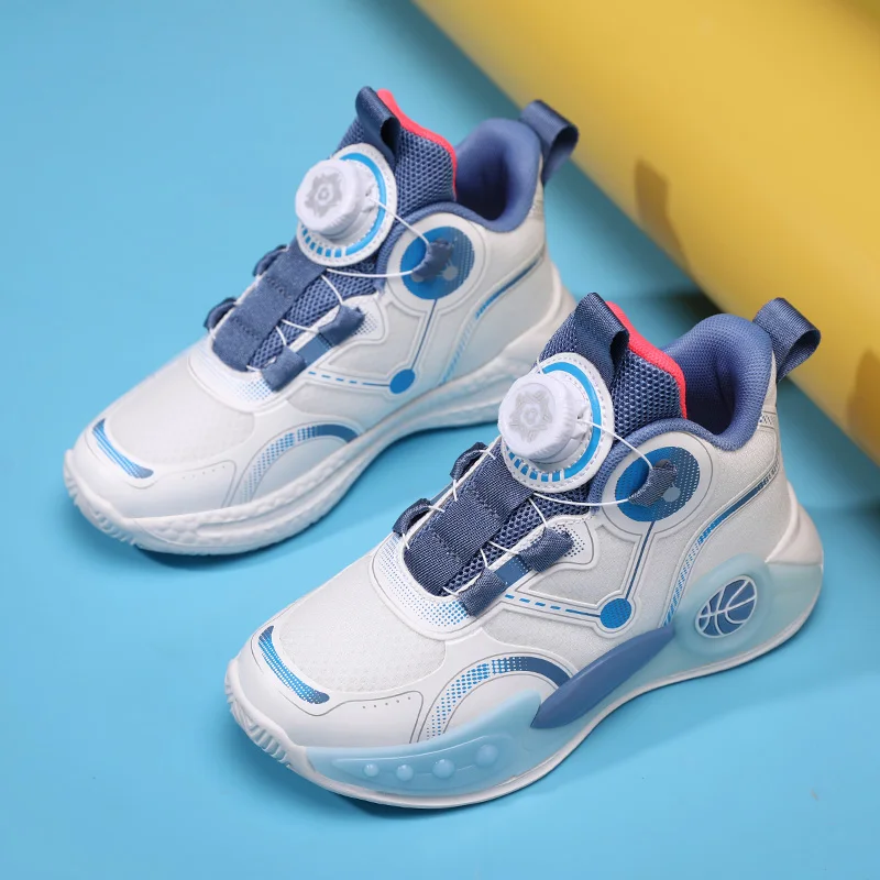 Luxury Children Shoes Boy Basketball Sneaker Fashion High Top School Sports Tennis 4 To 12 Years Kids Shoes Sneaker for Boy